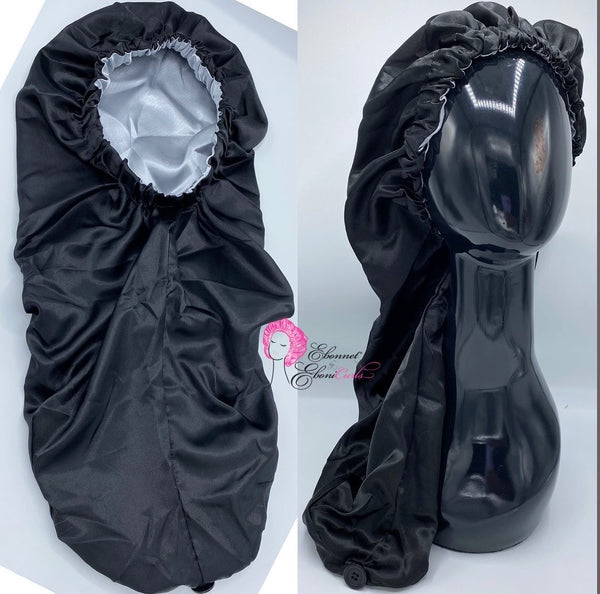 Black Pin Up Pocket Bonnet