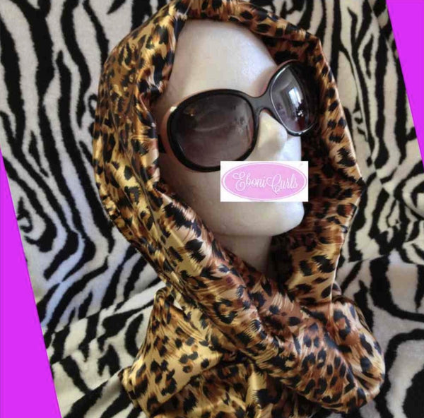 Golden Leopard Long Rectangle Scarf
