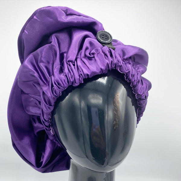 Purple Pin Up Pocket Bonnet