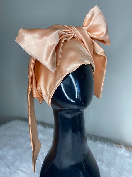 Peach Hooded Scarf