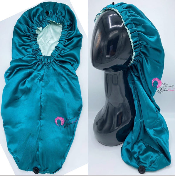 Teal Pocket Pin Up bonnet