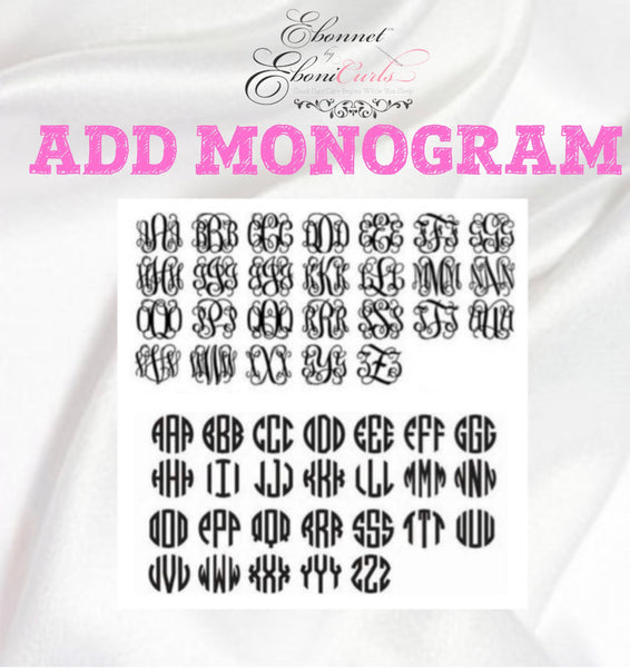 MONOGRAM/ INITIALS ADD