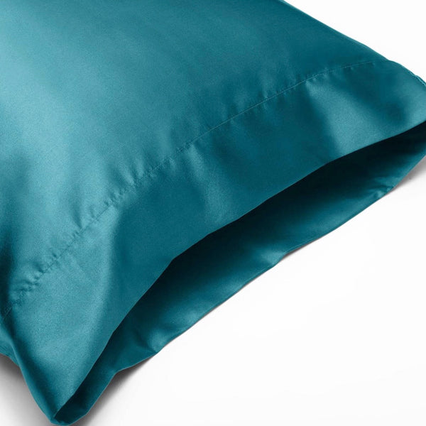 Teal Satin Pillowcase
