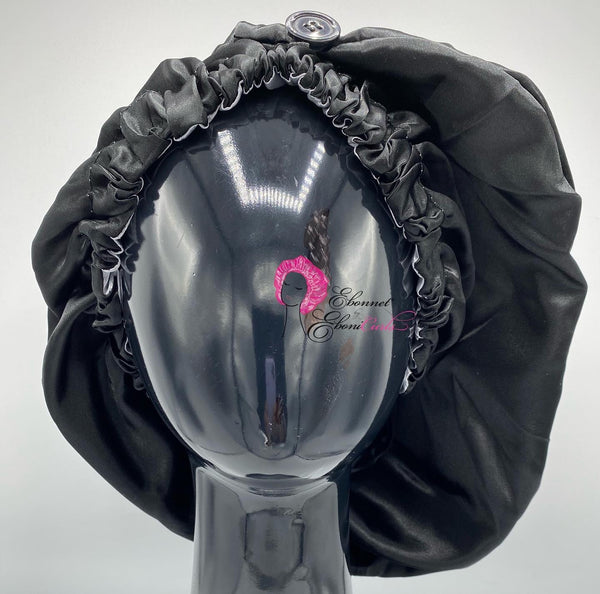 Black Pin Up Pocket Bonnet