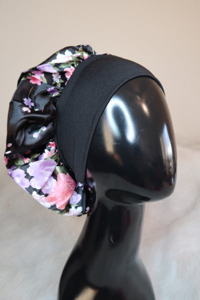 Black Headband Bonnet