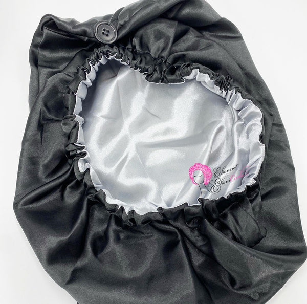 Black Pin Up Pocket Bonnet