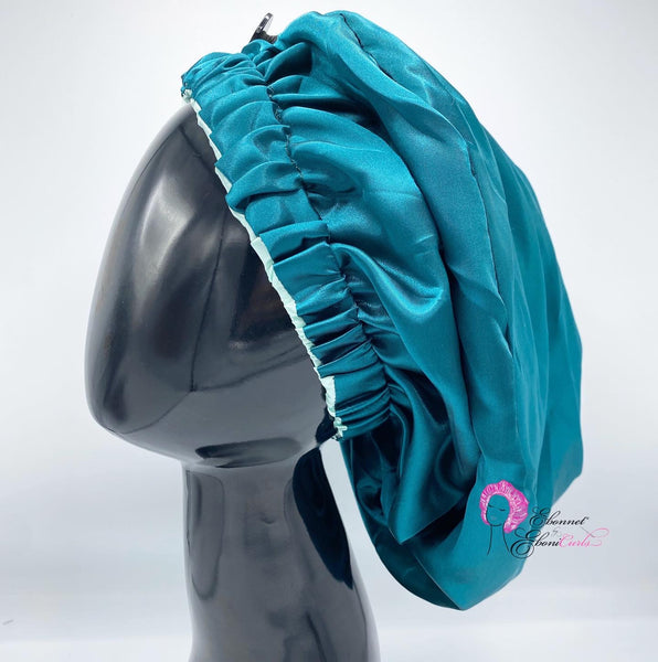 Teal Pocket Pin Up bonnet