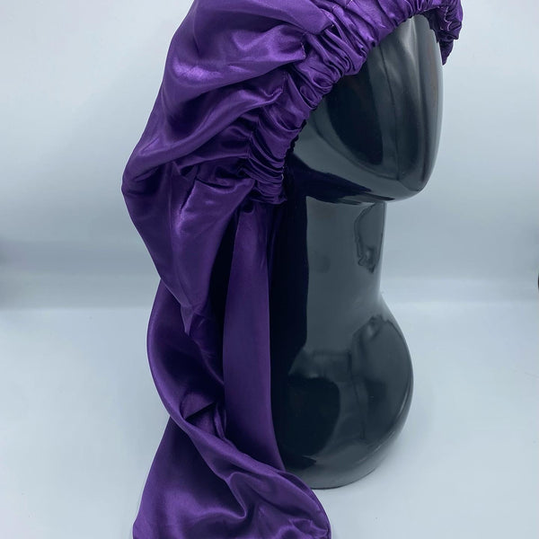 Purple Pin Up Pocket Bonnet