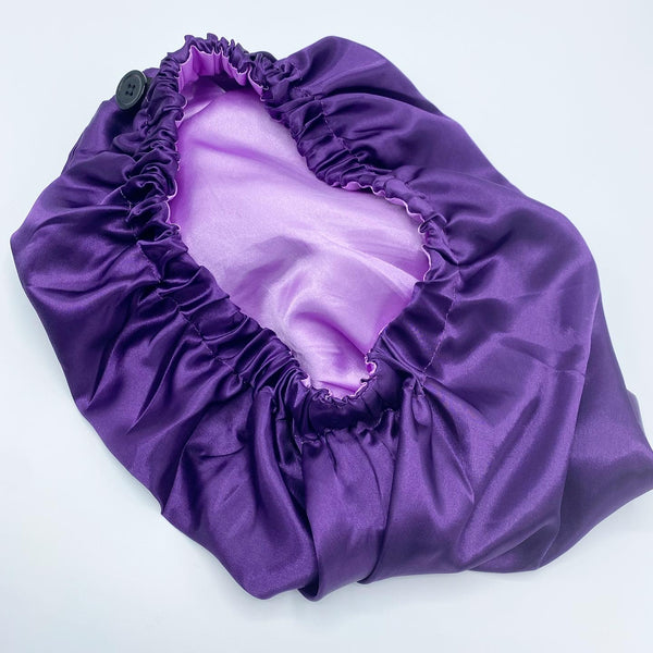 Purple Pin Up Pocket Bonnet