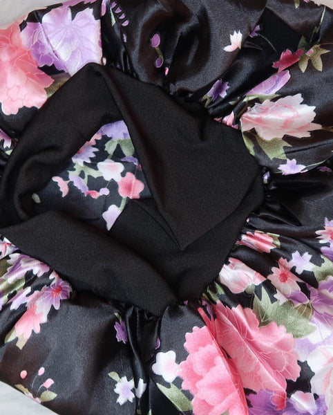 Black Headband Bonnet