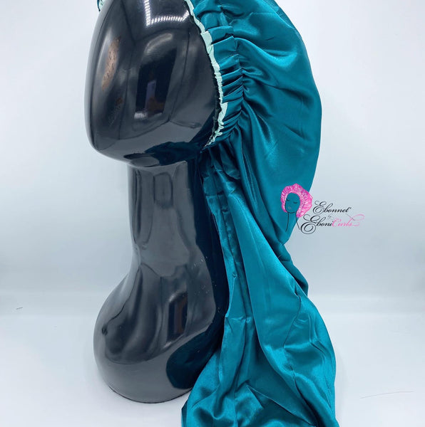 Teal Pocket Pin Up bonnet