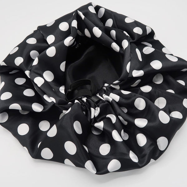 Black & White Polka Dot Bouffant