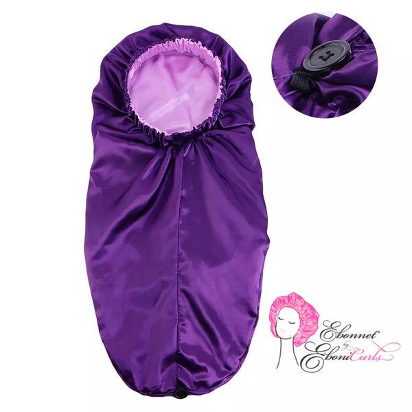 Purple Pin Up Pocket Bonnet