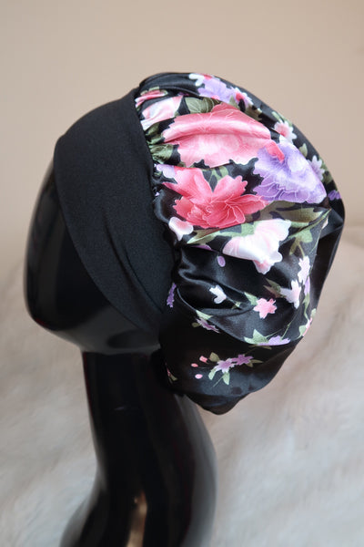 Black Headband Bonnet