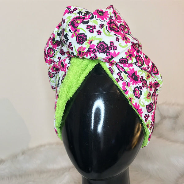 Pink & Lime Conditioning Turban