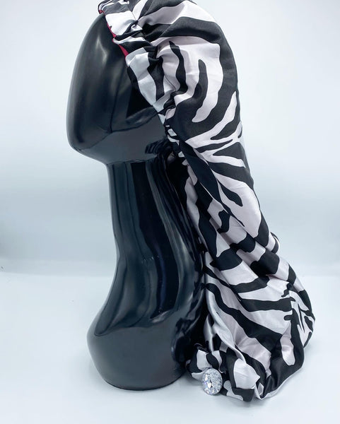 Zebra Pin Up Pocket Bonnet