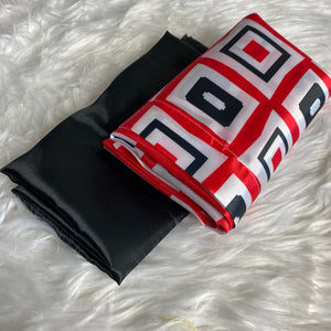 Red Black & White Pillowcase Set