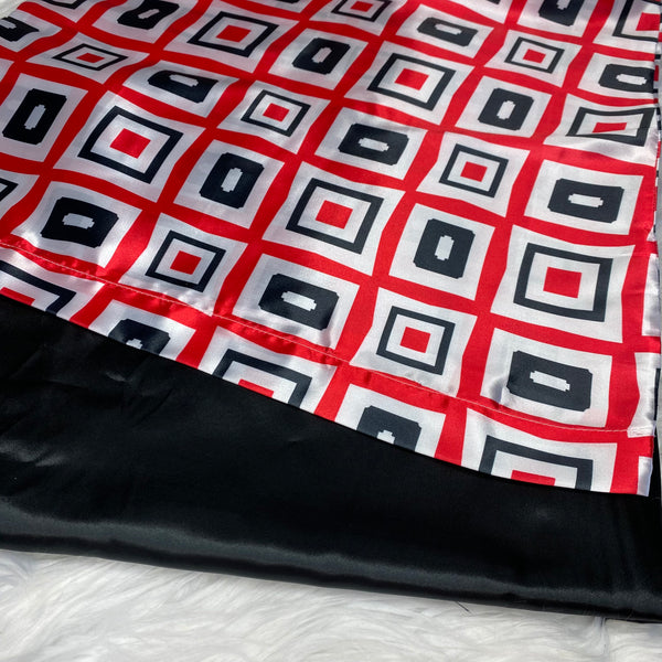 Red Black & White Pillowcase Set