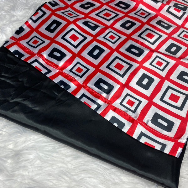 Red Black & White Pillowcase Set