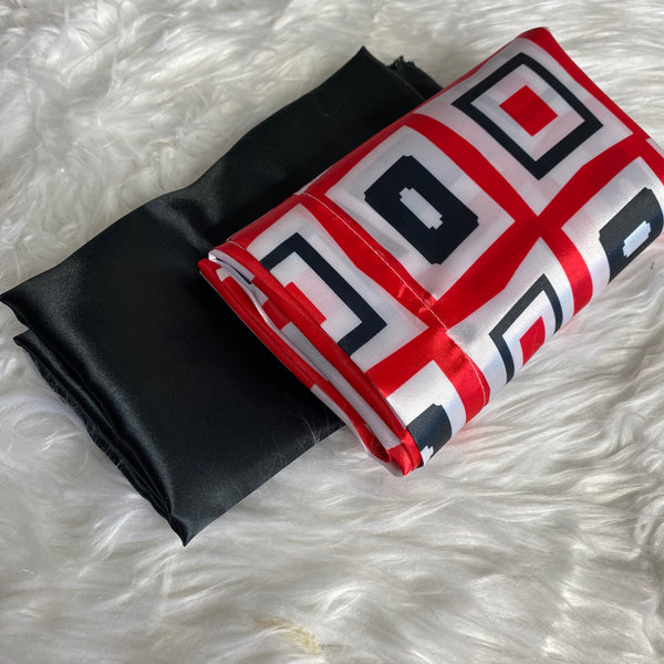 Red Black & White Pillowcase Set