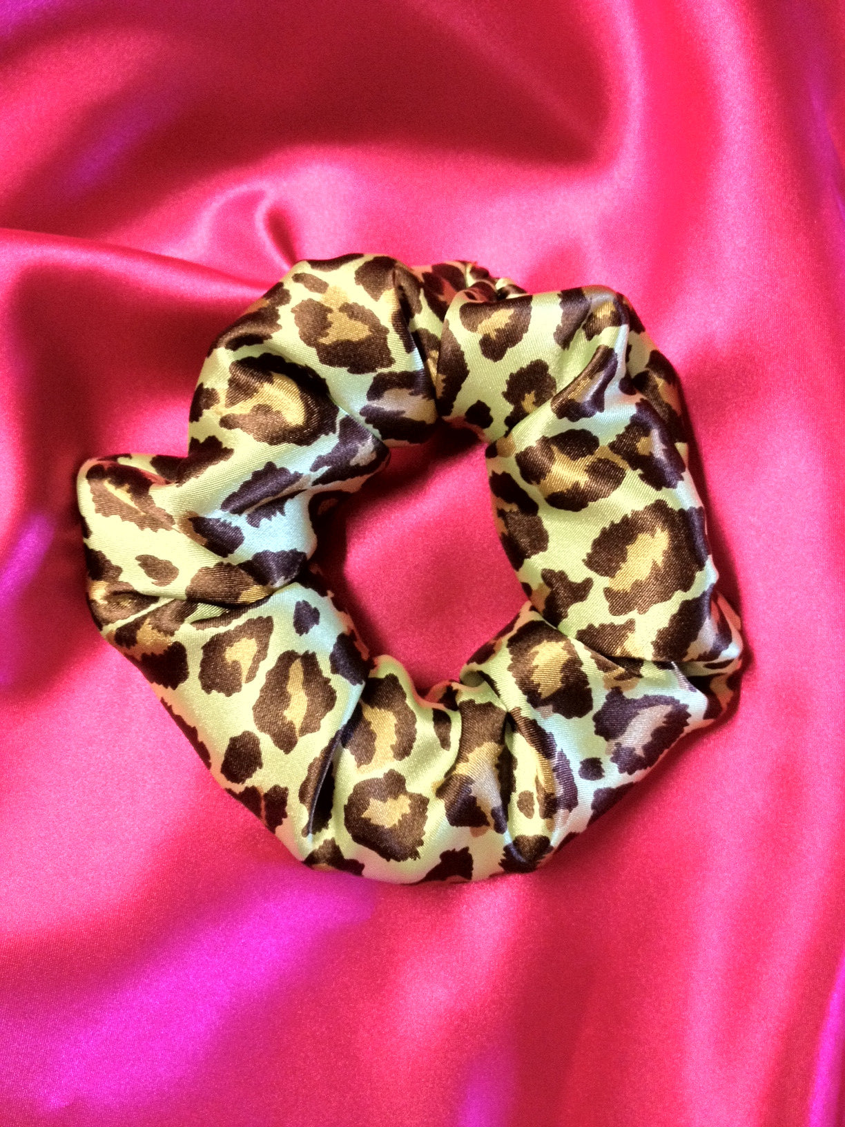 Eco Leopard Scrunchie