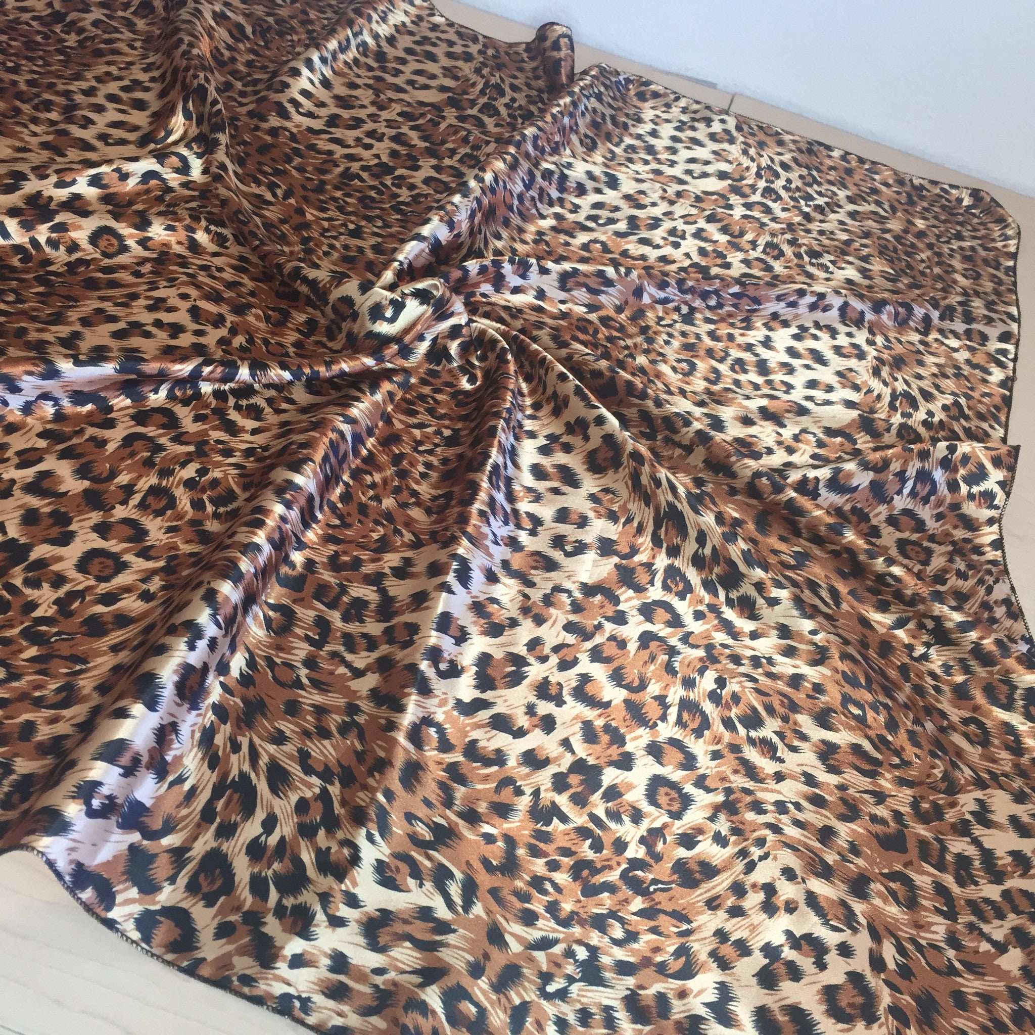 Extra Large Leopard Square Scarf