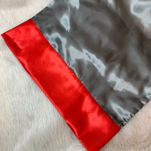 Gray & Red pillowcase