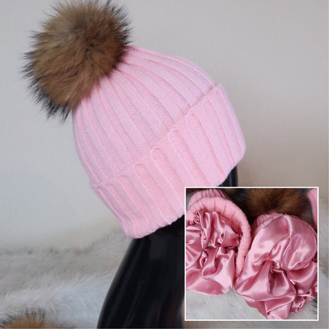 Bubble Gum Pink Winter Hat