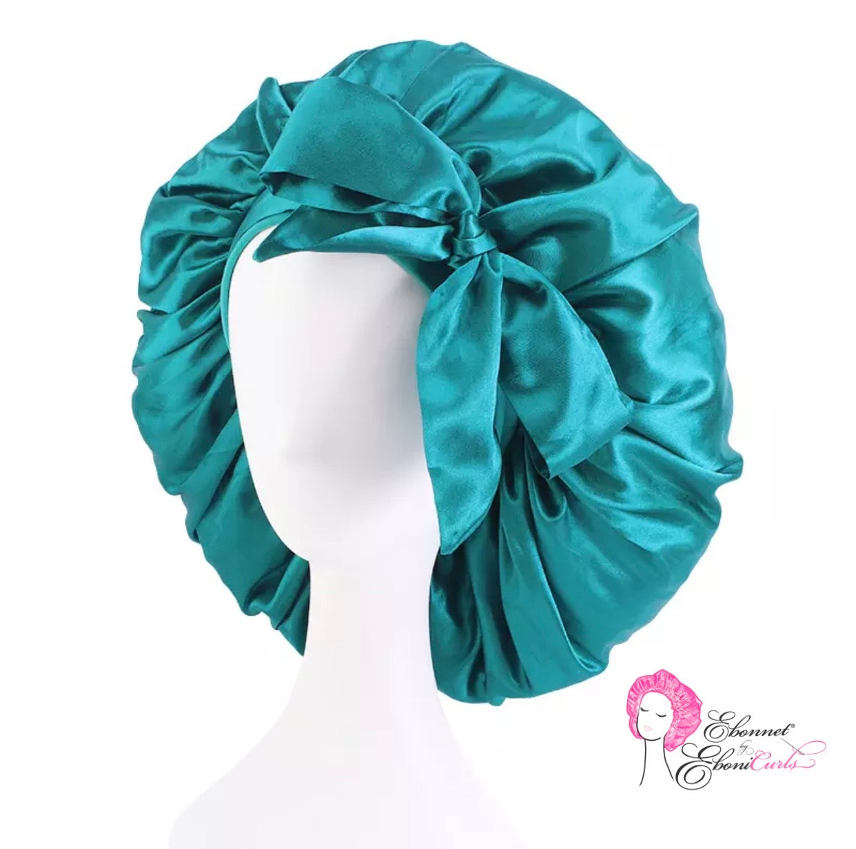 Teal Long Tie Bonnet