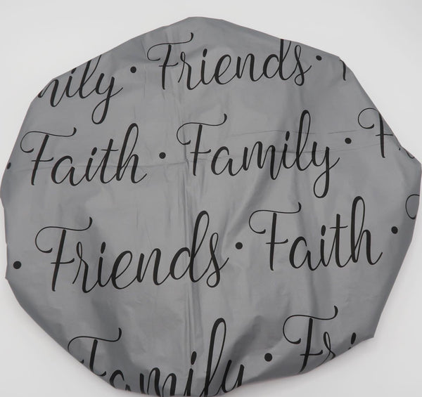 Faith Family Friends Showercap