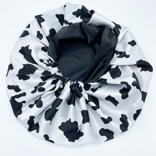 Black & White Cow Bouffant