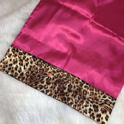 Pink & Golden Leopard Pillowcase