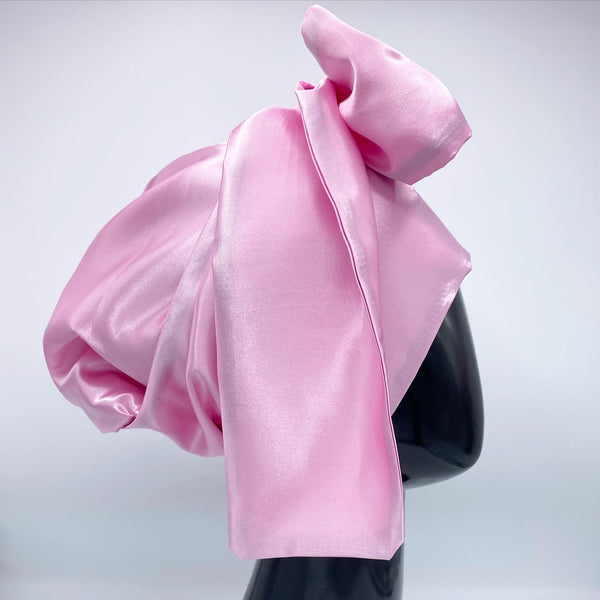 Soft Pink Hooded Scarf