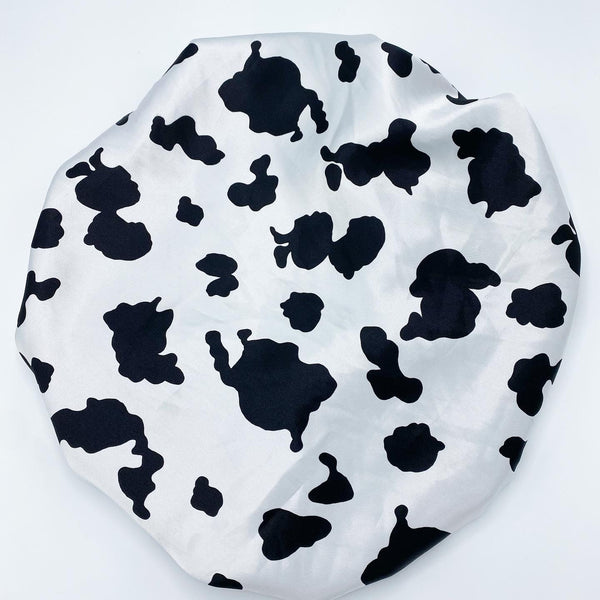 Black & White Cow Bouffant