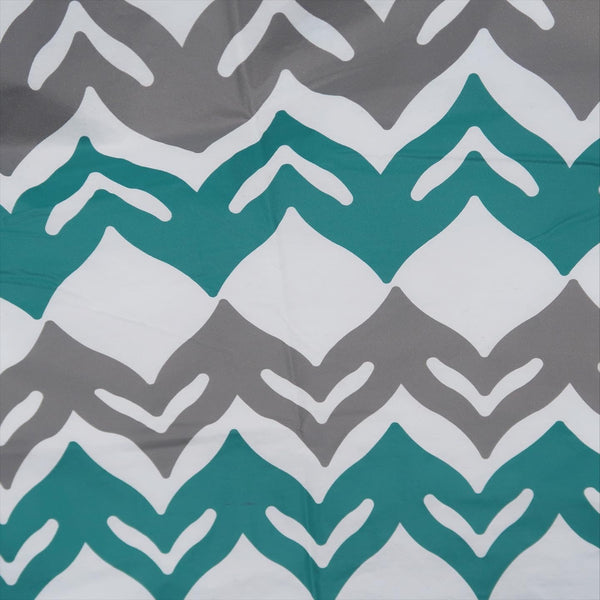 Teal & Gray Latte Art Showercap