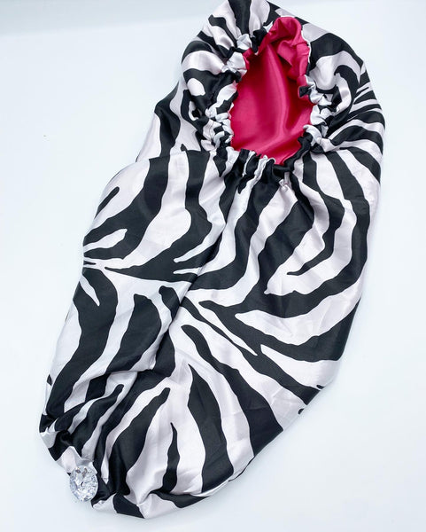 Zebra Pin Up Pocket Bonnet