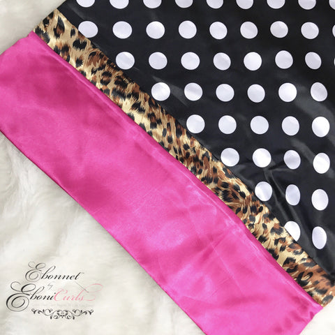Polka Dot Leopard & Pink Pillowcase